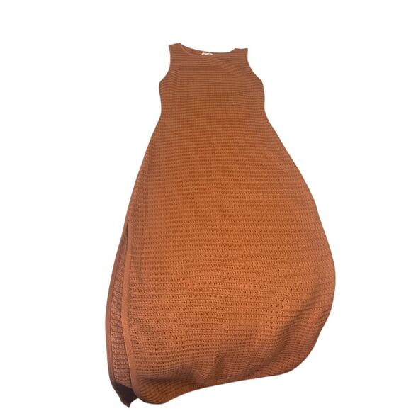 RHYTHM Evermore Small Orange Rust Maxi Crochhet Knit Tank‎ Dress Sundress - Picture 2 of 4